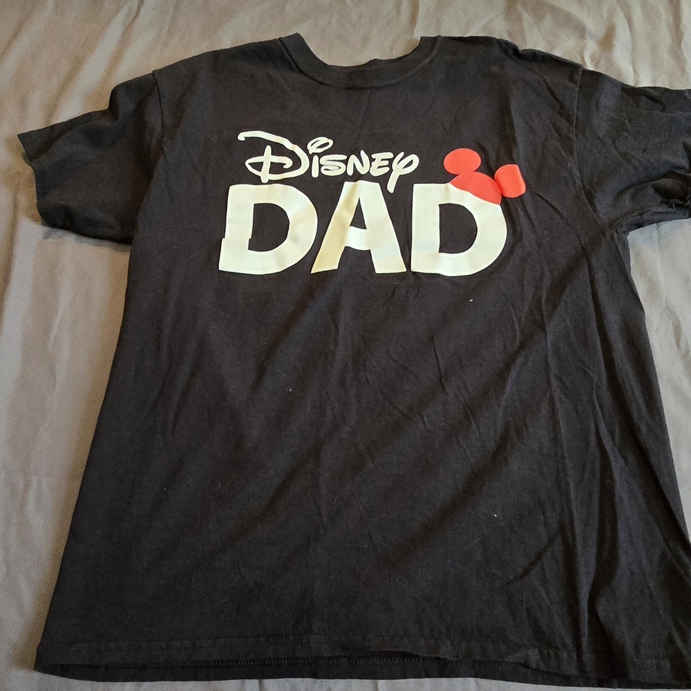 Disney Black Tee with Red and White Design